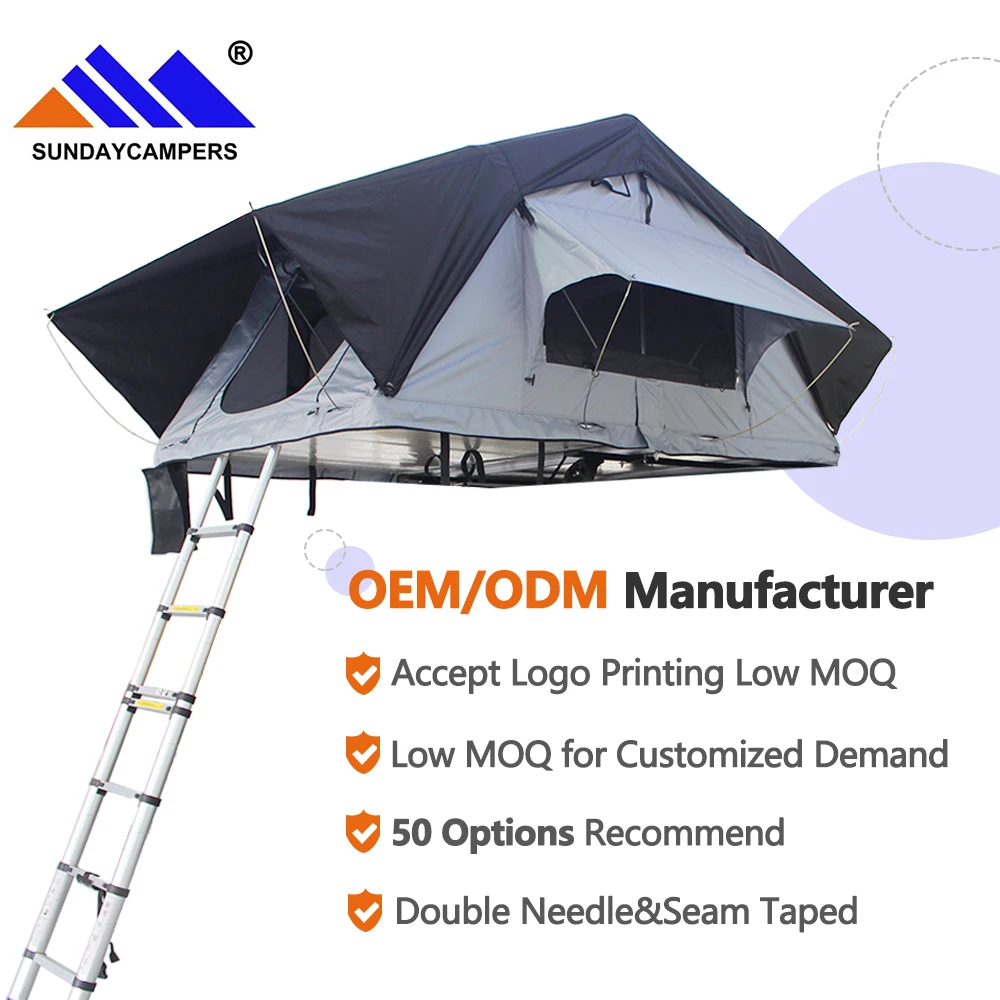 Roof Tent Soft Top Fully Automatic Folding Outdoor Camping Suv Car Pickup Truck Car Roof Tent,Customization