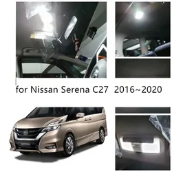 for Nissan Serena C27 2016~2020 Night Interior Lights Room Update Roof light LED Reading Lamp Canbus Bulbs White