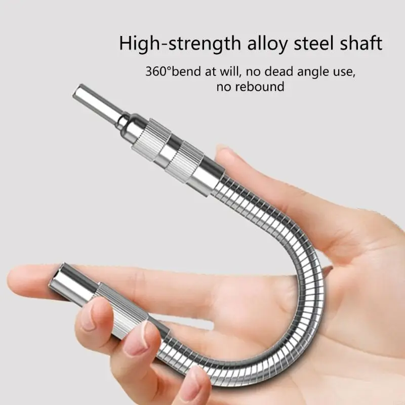 Flexible Drill Bit Extensions 1/4Inch Shank Shaft 3 Pcs15/20/30cm