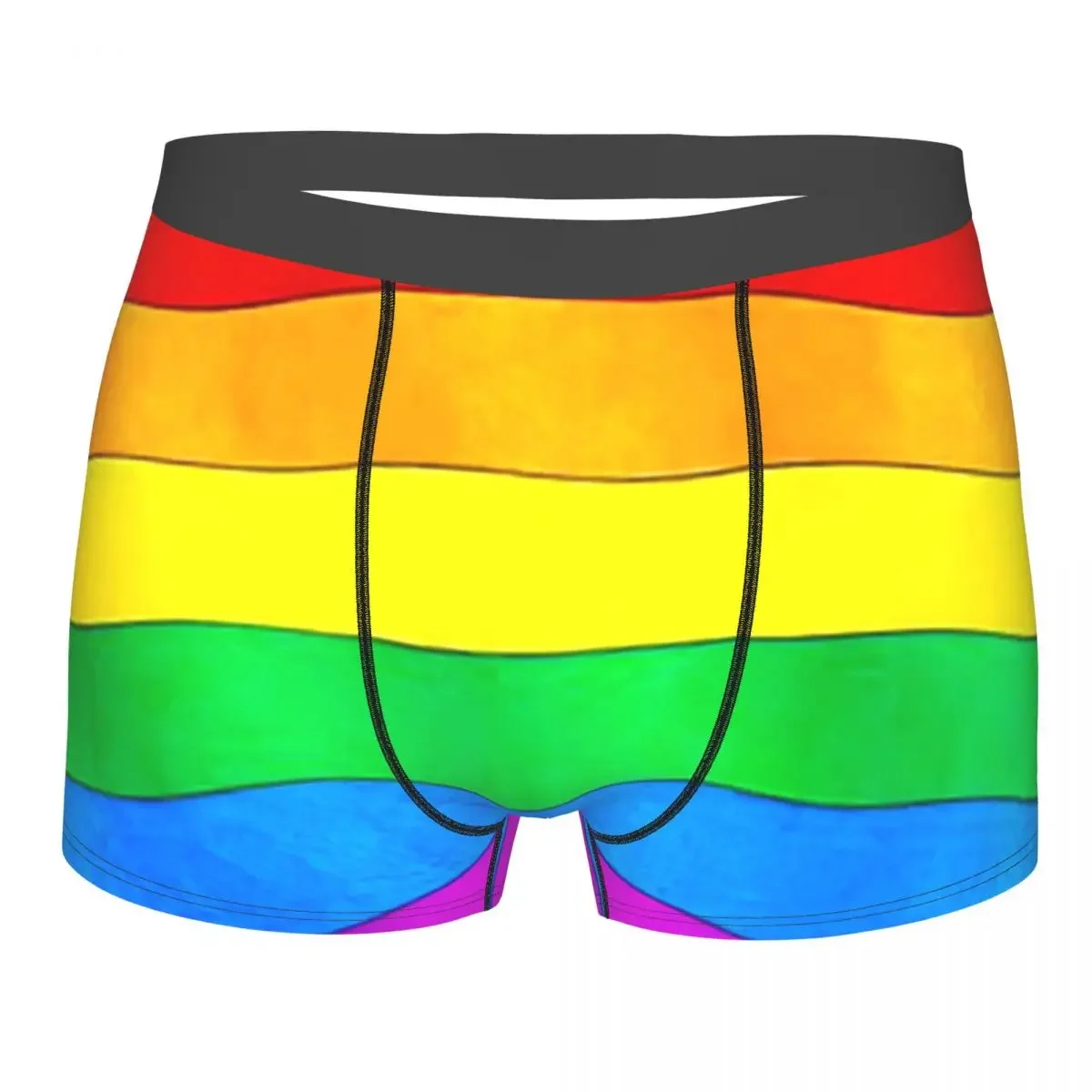 Pride Rainbow Flag Underpants Breathbale Panties Male Underwear Print Shorts Boxer Briefs