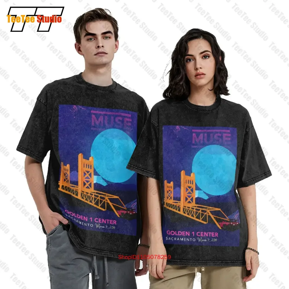 Muse Tour Sacramento Golden 1 Center March 7 2019 Vintage Oversized T-Shirt PIAI