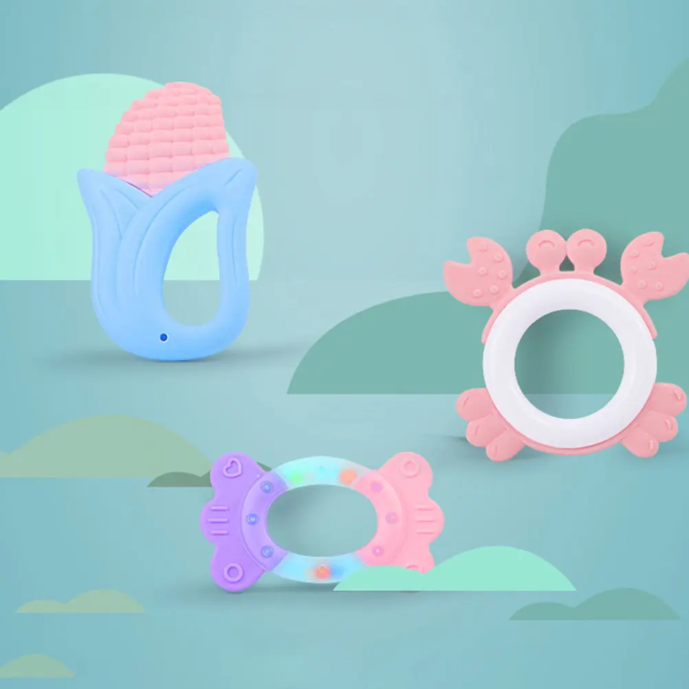 

12Pcs Baby Molar Rattle Teething Aid for Infants Toddlers Supports Oral Development Fine Motor Skills Sensory Play Early