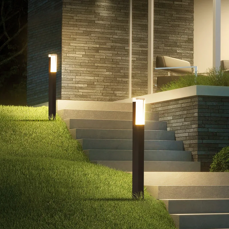 

AC12V/220V/110V Garden Lights Outdoor Waterproof IP65 10W LED Lawn Lamp Aluminum Pillar Garden Path Square Landscape Lawn Lights
