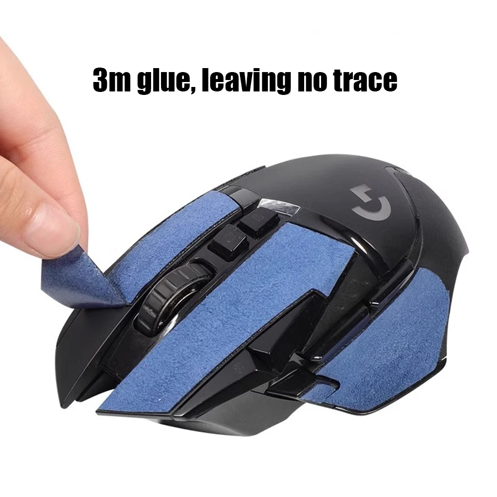 Para logitech g502 hero mouse grip tape skate adesivo artesanal profissional antiderrapante pele de lagarto sugar suor almofada patins