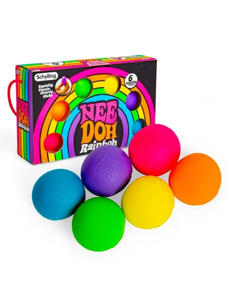 New Schyling Rainbow Teenie Nee Doh Stress Relief Ball and Magic Toy - view 5