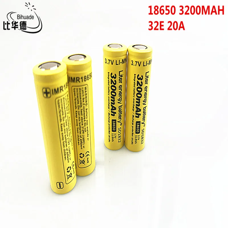 Nowa dobra Qulity 32E 18650 3,7V 3200 mah 20A 18650 akumulator litowo-jonowy bezpieczny akumulator