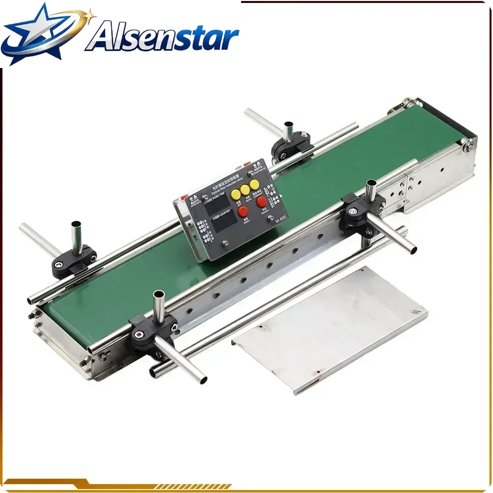 Automatic Small Assembly Line Conveyor 23.6 Inch Intelligent Equipment Production Line Double Guardrail + Optical Fiber Sensor