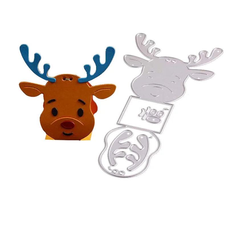 

Christmas Deer Box Metal Cutting Dies for DIY Scrapbooking and Card Making Decor Embossing Craft Die Cut