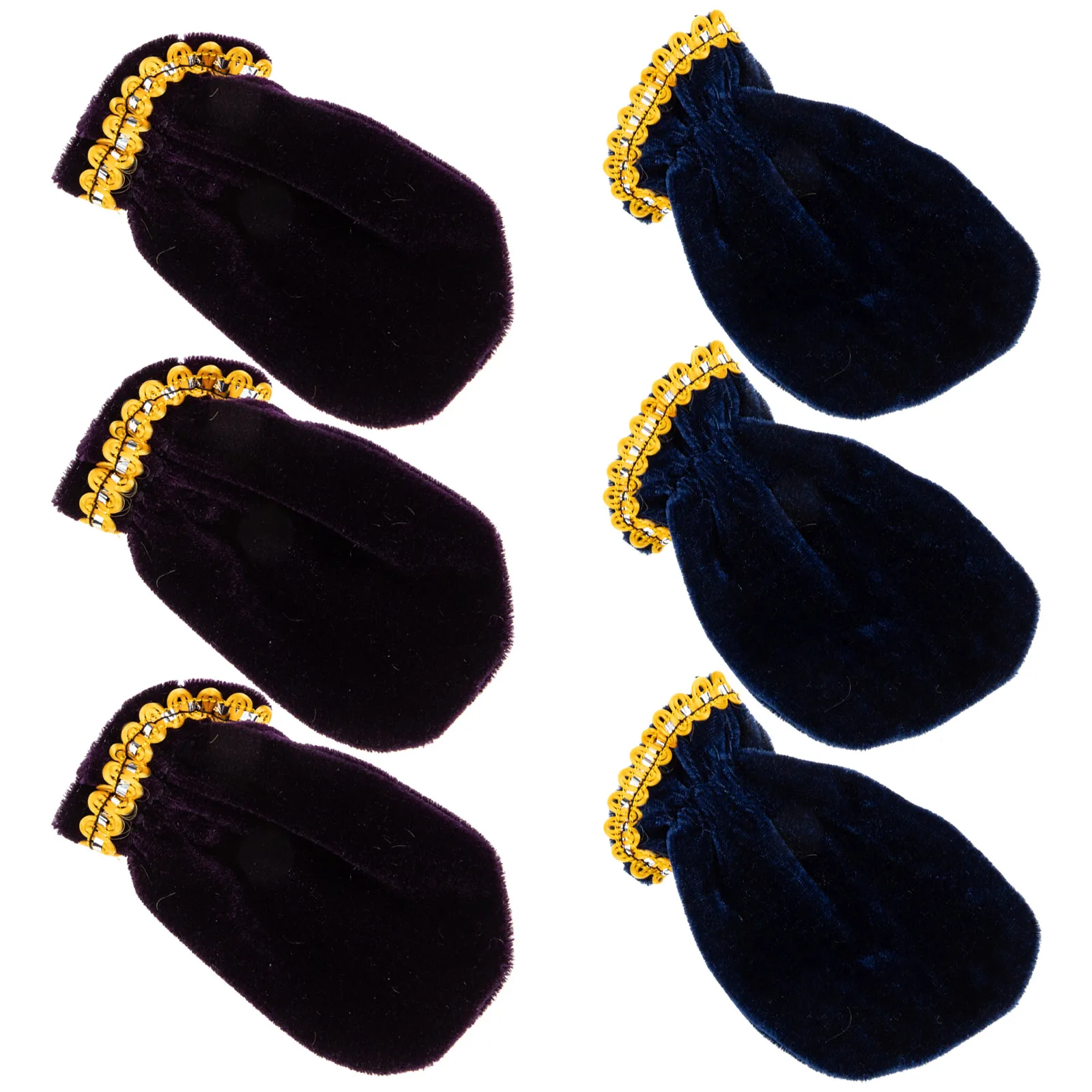 

6 Pcs Piano Pedal Cover Embroidery Dust for Sustain Foot Thickened Pleuche Protective Bezel Cases Baby
