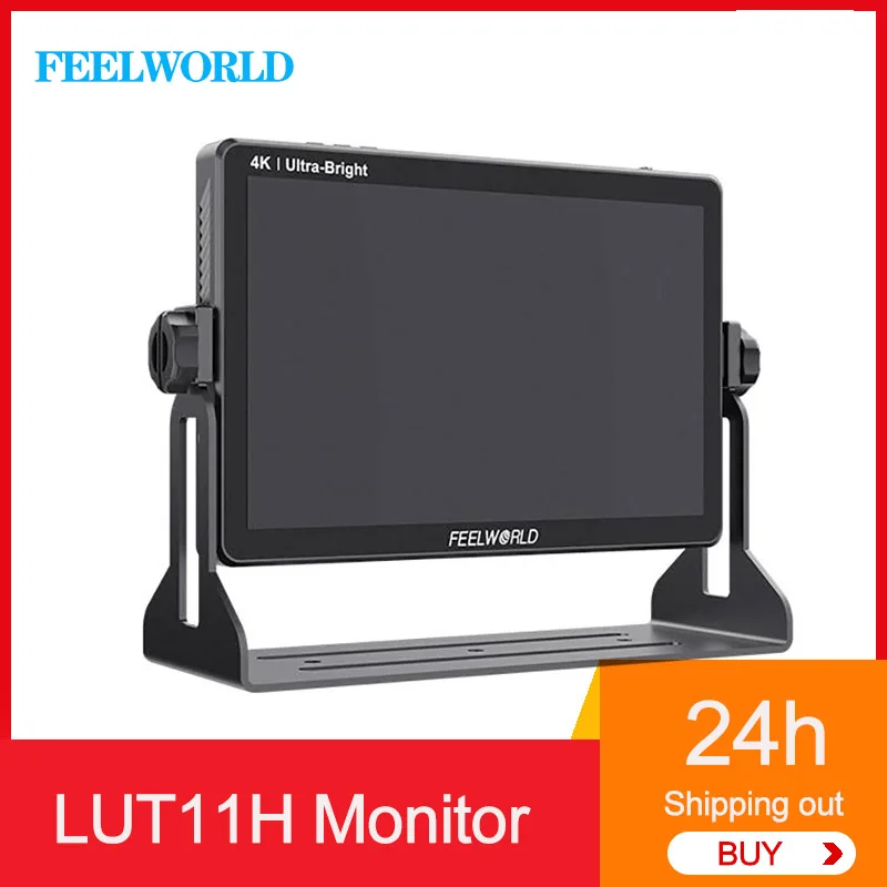 FEELWORLD LUT11H 10.1 Inch Daylight Viewable Director Monitor 2000nit Ultra Bright 4K Camera Monitor Full HD IPS Panel for Shoot