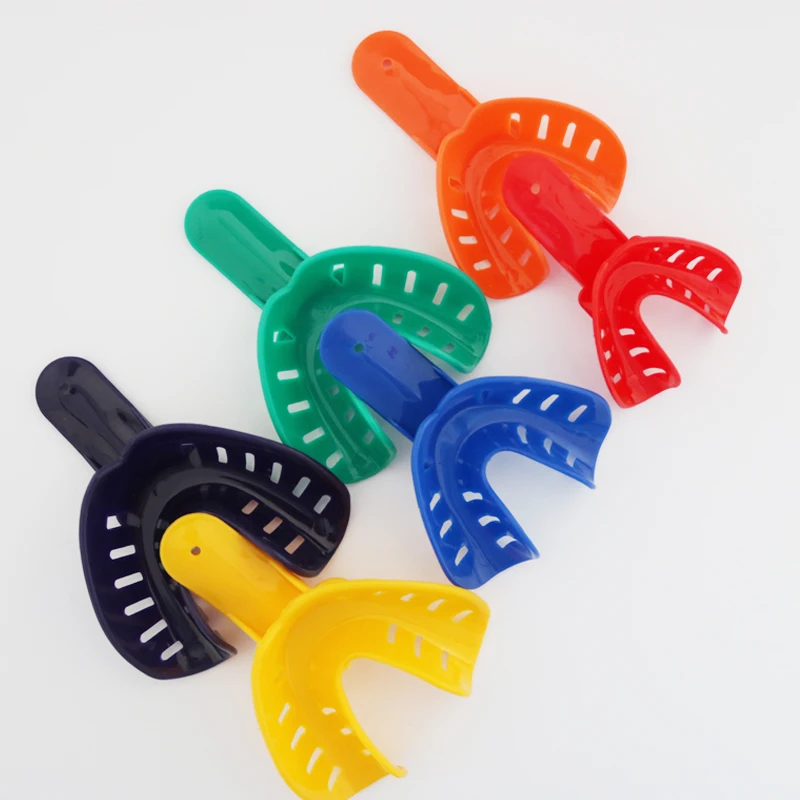 صواني انطباع الأسنان للأطفال والكبار، صواني حامل الأسنان البلاستيكية، حامل أسنان الطفل