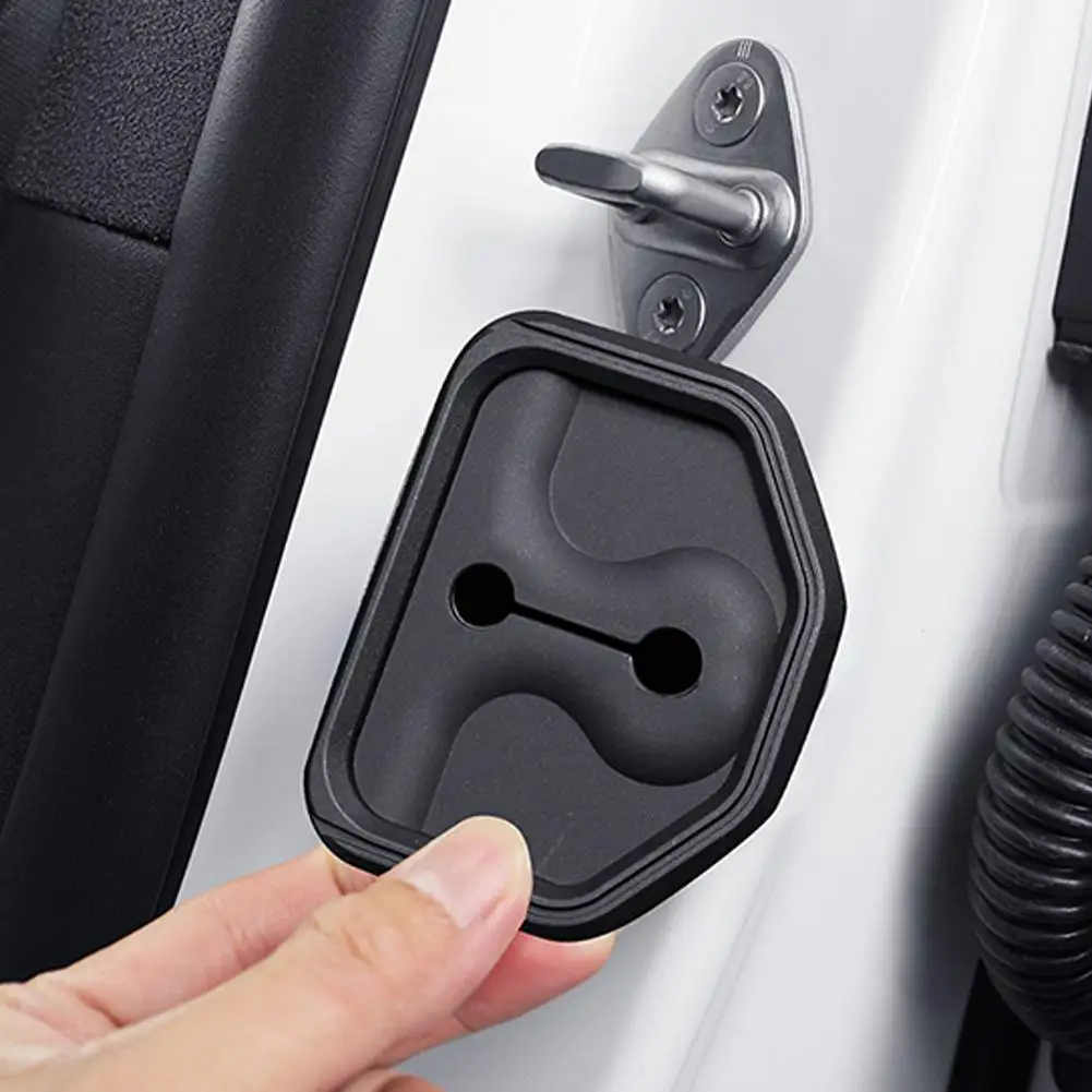 4Pcs For Volvo EX30 Anti-rust Silicone Door Lock Cover Anti-collision Protective Cushion Pad For Volvo EX30 Car Accessories