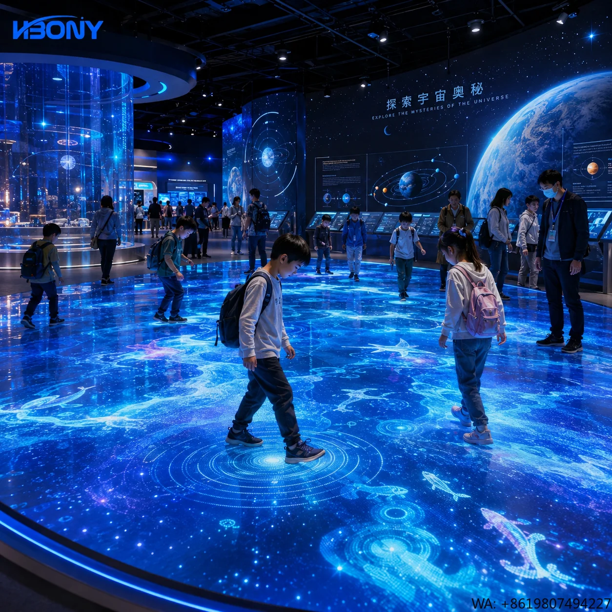 

500x500mm P2.97 Interactive LED Floor Screen Cabinet HD Dance Floor Display 2000kg Load Bearing for Stage Performance Wedding