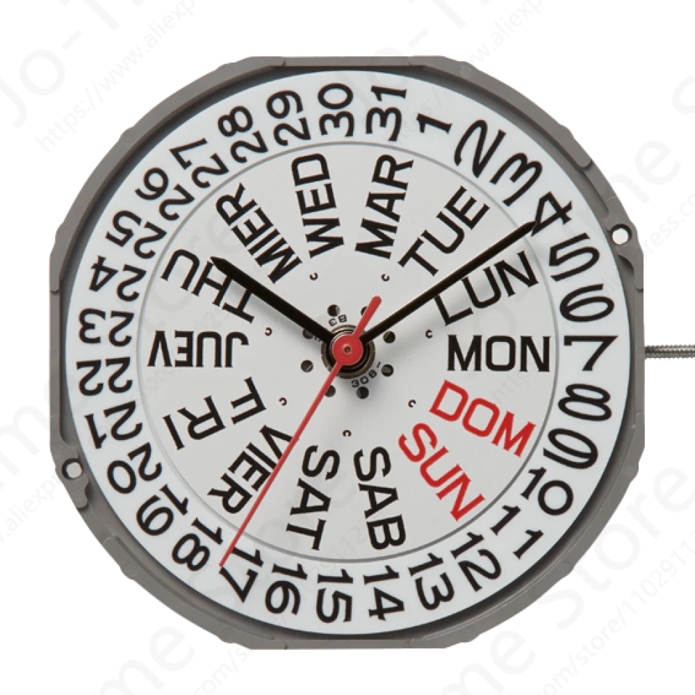 Nowy oryginalny mechanizm zegarka Miyota 2405 Citizen Oryginalny mechanizm kwarcowy Mouvement Automatyczny mechanizm 3 wskazówki Data w 3 częściach zegarka