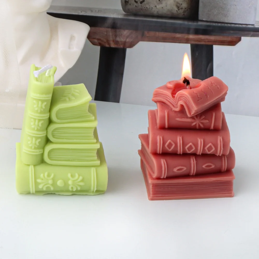 3D Books Silicone Candle Molds - đánh giá và giá Soap Making Book