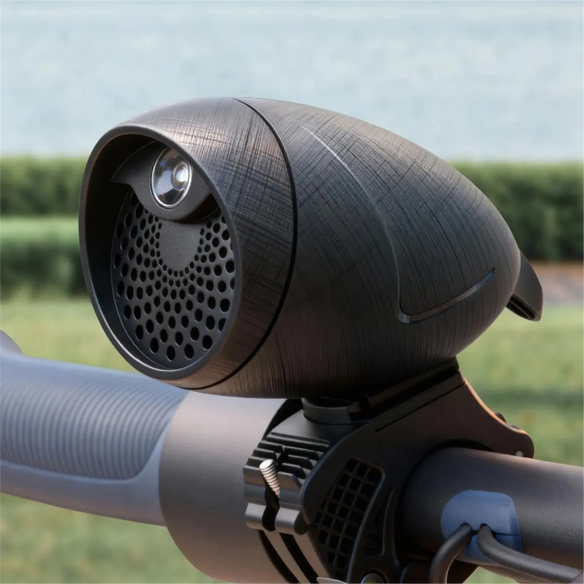 DT81 Bike Headlight with Remote Control Bicycle DIY Voice Speaker Waterproof Road Bike Bell