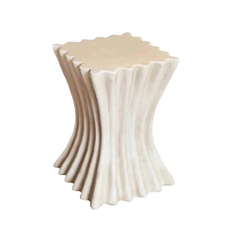 

Retro Roman column sofa side few B & B home living room square old coffee table cafe casual art side table