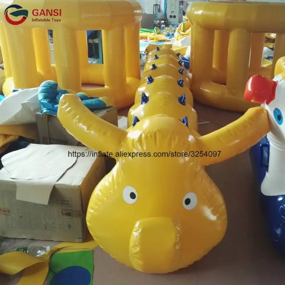 

New Design Team-Building Inflatable Toys 6M Length Adult Inflatable Caterpillar For Racing Game