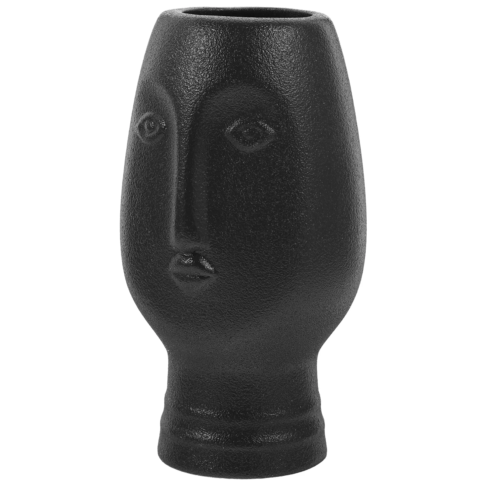 

Elegant Ceramic Flower Vase Handcrafted Abstract Face Vase for Home Office Mall Exhibition Decor Unique Desktop Ornament Art