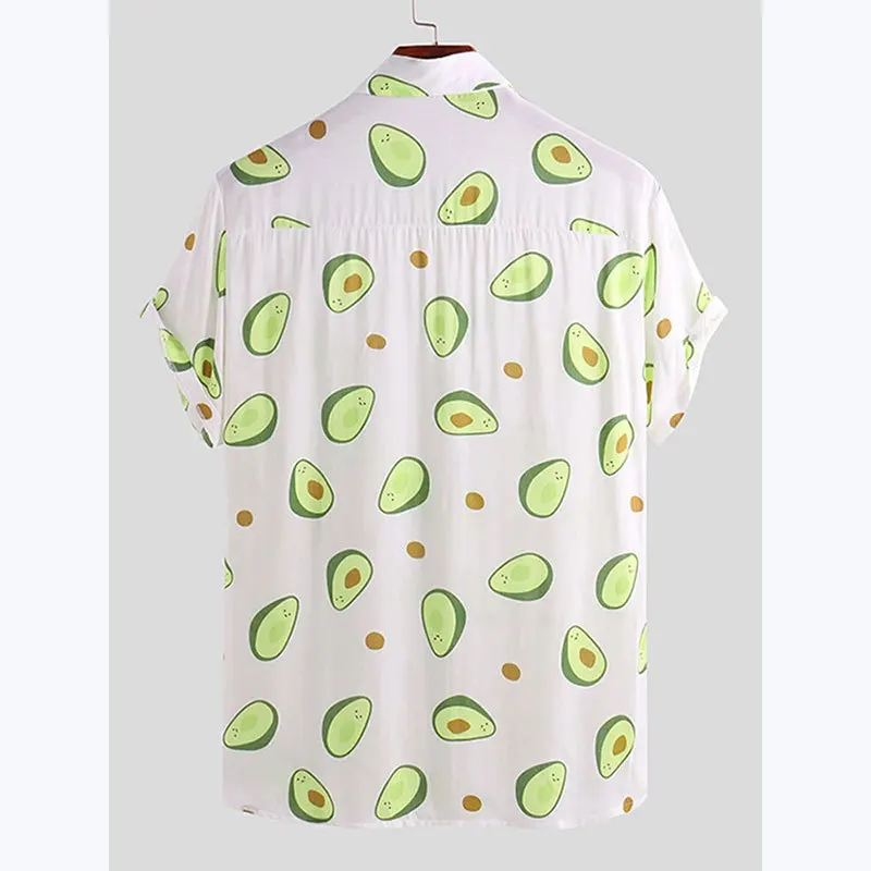 

Aloha Printed ort Sve irt Men's Casual Comfortable Beachwear Polyester Fabric Slim Fit Spring Season General Use irt