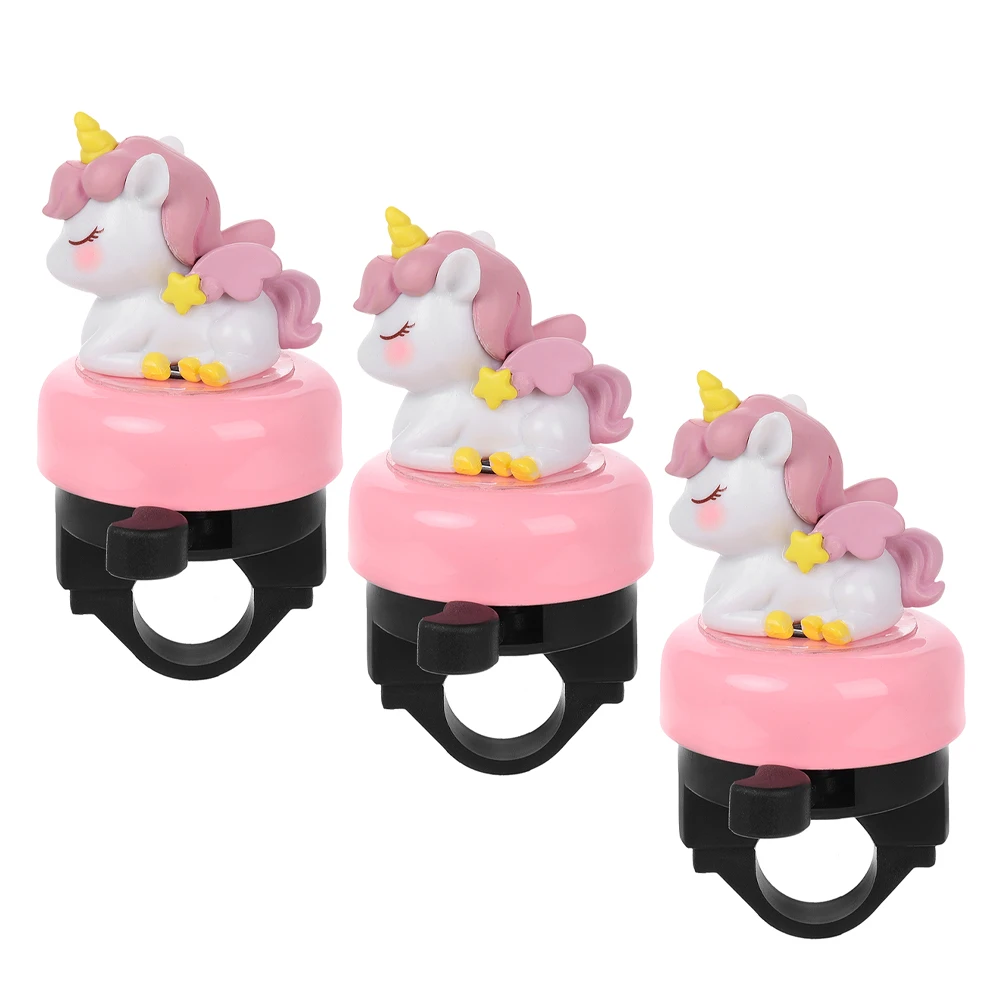 

3 Pcs Children's Bicycle Bell Kids for Bike Toddler Accessories Girls Bikecyle Ringbell Aldult