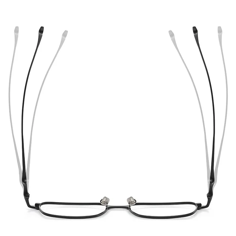 OLLYMURS موضة سبائك التيتانيوم الرجال والنساء نظارات ريترو الاتجاه تصميم مربع النظارات الطبية البصرية إطارات AD-702