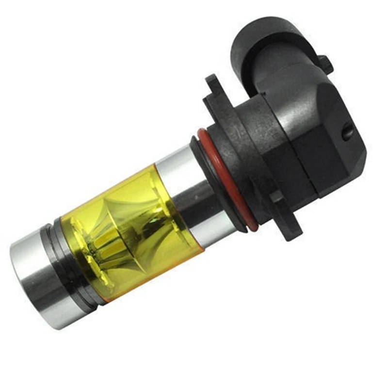 New 2x 9005 H10 9145 3000K Yellow 100W LED Headlight Bulbs Kit Fog Light