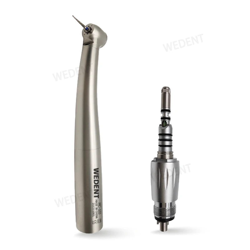 

Wedent Factory Supply 2/4 Holes 4 Waters Spray Fiber Optic Quick Coupling Connector High Speed Handpiece