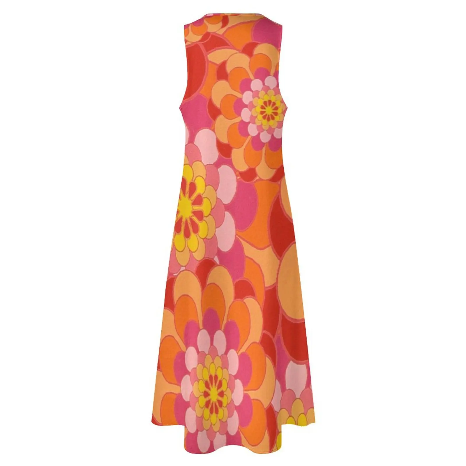 60s Flower Power - Yeah Baby! Long Dress elegant dress prom clothes Dress