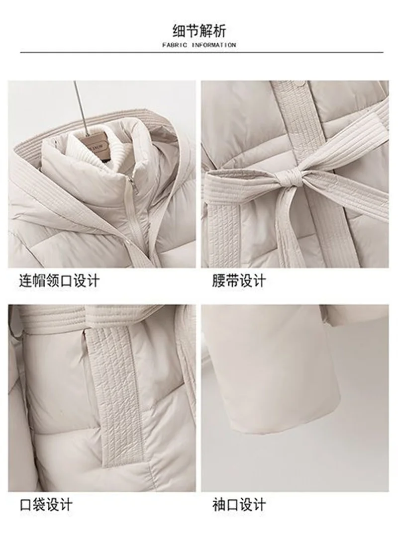 European Double-layer Collar Down Cotton Jacket Women Winter 2025 New Fashionable Lamb Wool Warm Sports And Casual Slim Jacket