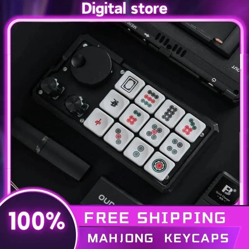 Jezail Funder LCK Mahjong Mechanical Keyboard Keycaps Set Customized Creative Keycap PBT Heat Sublimation Key Caps PC Accessory