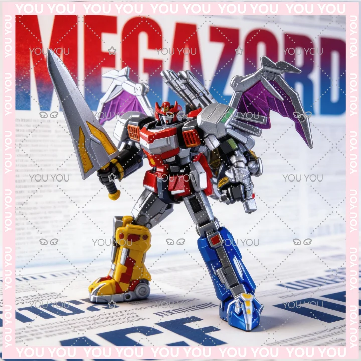 

In Stock Lucky Cat MICRO COSMOS MC-05 Dragon King MC03 MC-03B BEAST LORD Dragon Caesar Megazord Action Figures Toy Collection