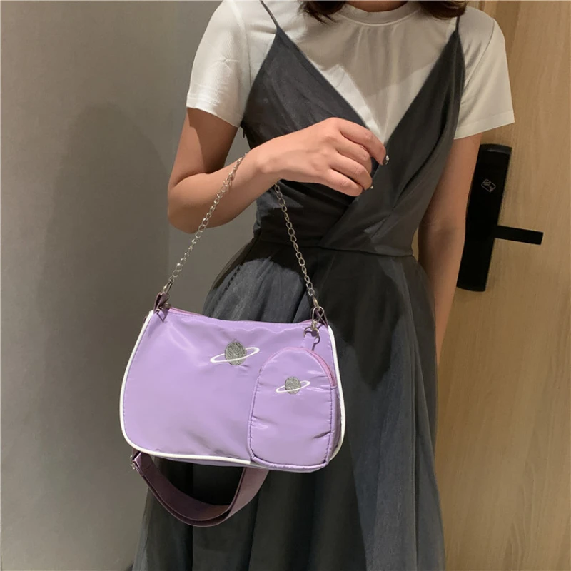 New Popular Versatile Diagonal Cross Bag with Chain Bar, Underarm Arm, Stick, Shoulder Bag