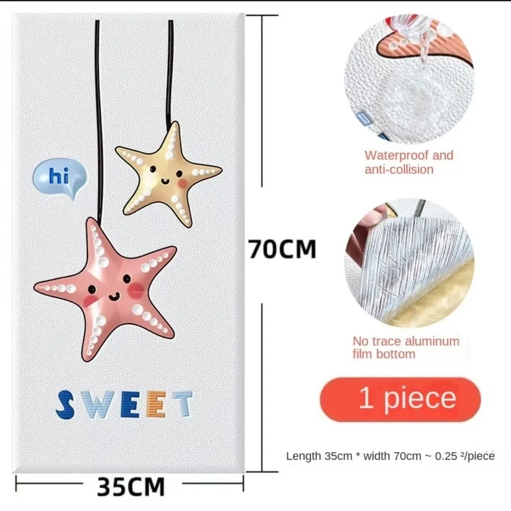 جديد المضادة للتصادم ثلاثية الأبعاد الجدار ملصق لطيف الكرتون ذاتية اللصق وسادة مريحة رشاقته مقاوم للماء جدار حصيرة وسادة غرفة نوم الاطفال