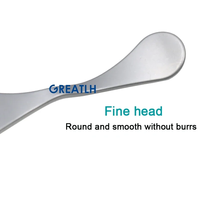 Rhinoplasty Double-head Piece Shovel Round Head Piece Spatula Stainless Steel Nasal Instrument