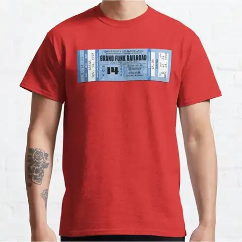 Funk Band Grand Railroad Tickets camiseta Don Brewer Mel Schacher Max Carl