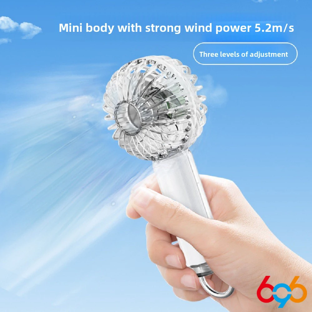 Handheld Portable Cooling 1200mAh USB Rechargeable Persona Mini Small Pocket Fan With 3 Speeds For Outdoor/Home/Office/Travel