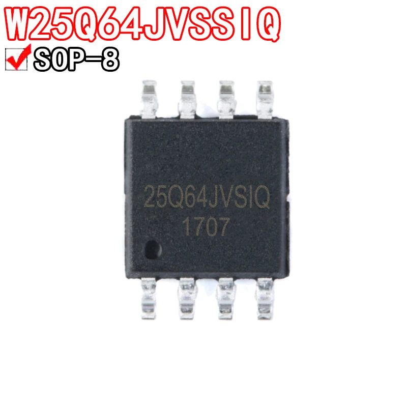 No��5PCS W25Q64JVSSIQ W25Q64JVSIQ Patch SOP8 memory chip