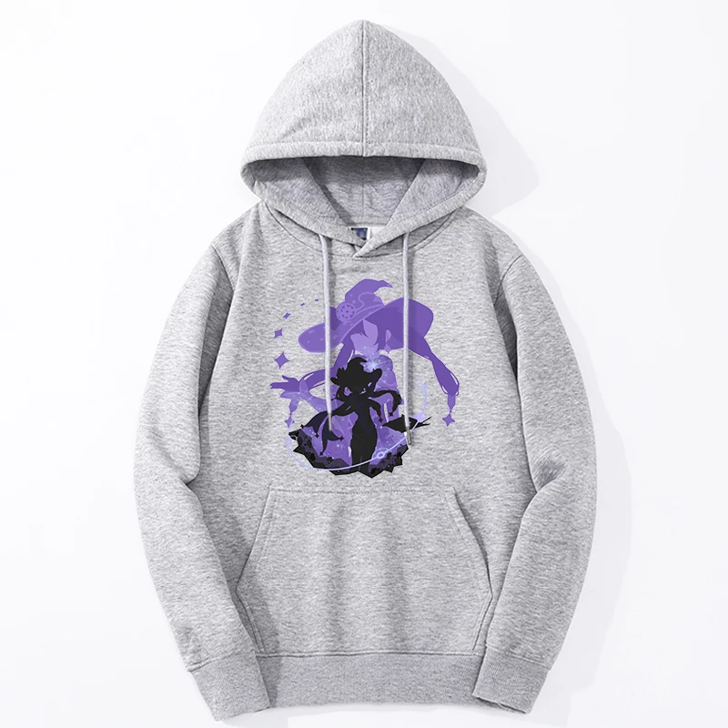 Genshin Impact Hoodie Oversized Casual Mona Graphic Aesthetic Hooded Sweatshirts Hoody Harajuku Fashion Tracksuit Moletom