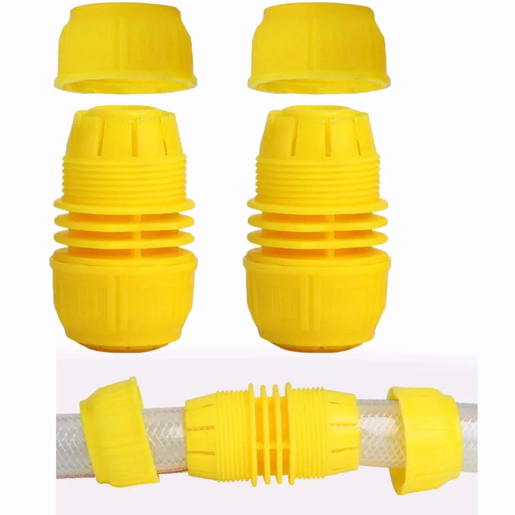 2pcs Garden Hose Connector for 25mm Pipe Quick Connect Leak Proof Irrigation Repair Extension Outdoor Plastic Fitting