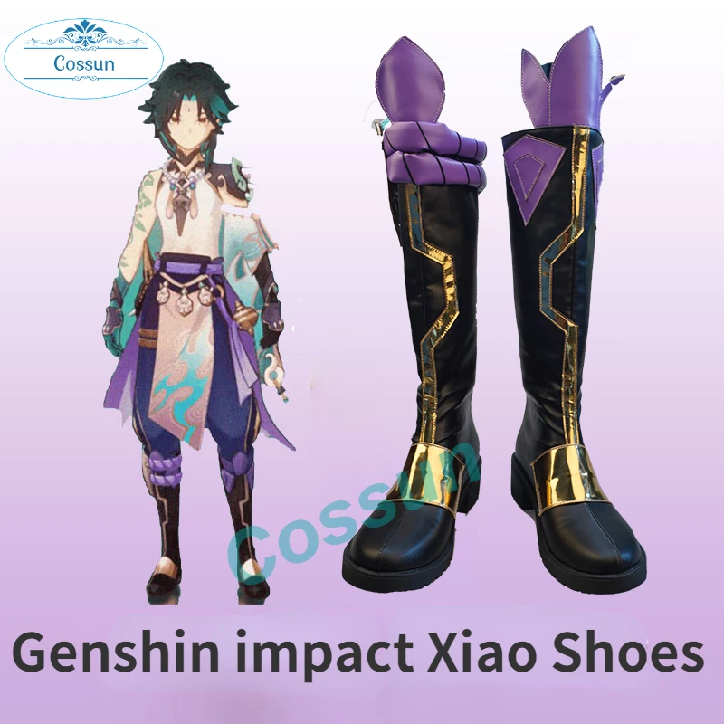 

[Customized]Genshin Impact Xiao cosplay shoes boots Halloween Cosplay Shoes New women men size