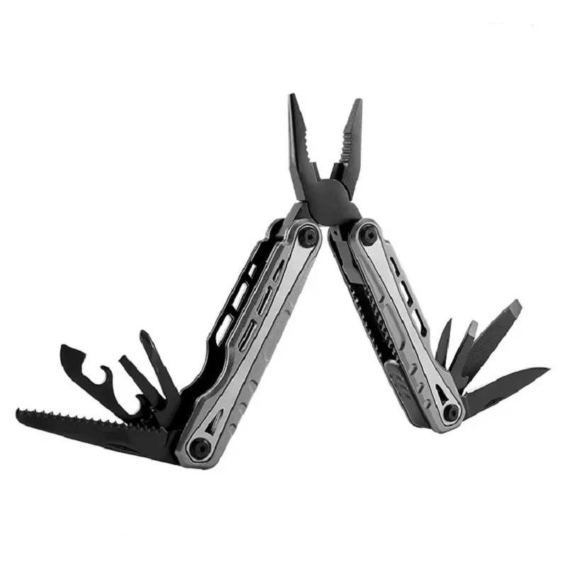 multifuncional folding multi tool alicate faca belt case coldre portatil camping ao ar livre emergencia 01