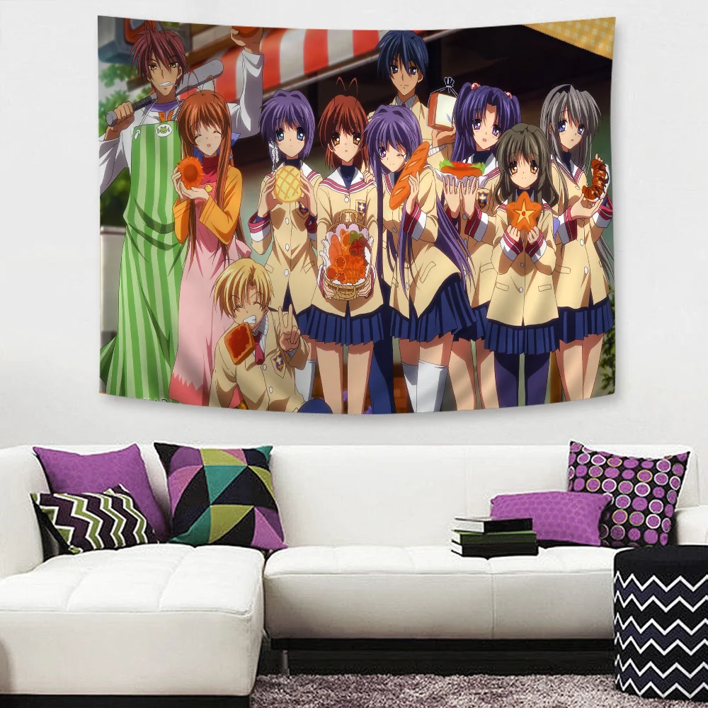 Игра C-CLANNAD тематический фон ткань с днем рождения вечерние принадлежности для детского душа украшения баннер реквизит для съемки