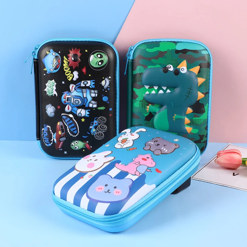 Dinosaur Pencil Case School Supplies Pencil Box Estuches 3D Large Capacity Pen Case Trousse Scolaire Cute Stationery Pencilcase