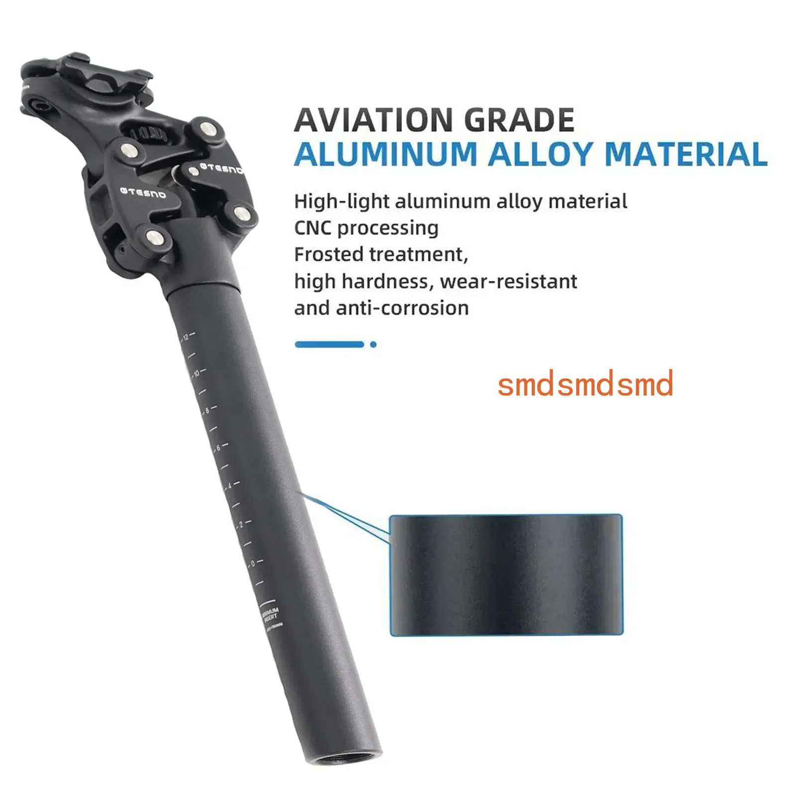Bike Seatpost With Shock Absorber 27.2/30.9/31.6mm Mtb Bicycle Seatpost Suspension Four Link Bicycle Saddle Tube 350mm