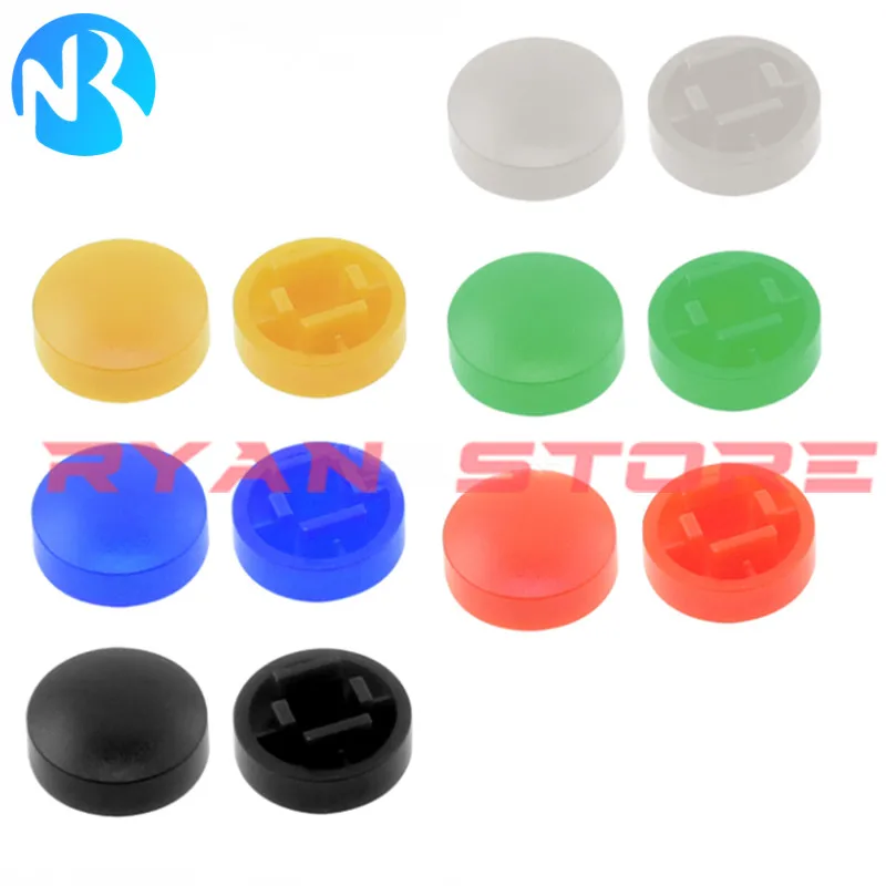 10 set B3F 4055 12*12*7.3MM interruttori tattili interruttore tattile a pulsante + A25 cappello a colori Tact Touch Micro interruttore Cap muslimah