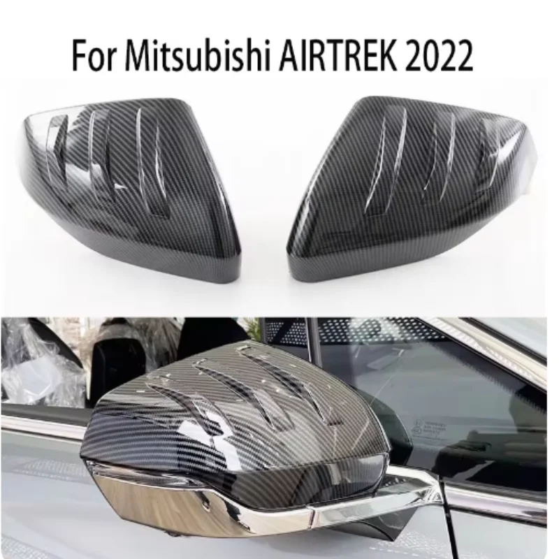 

For Mitsubishi AIRTREK 2022-2024 Exterior Rearview Mirror Protector Shell Cover Side Mirror Rain Visor Trim