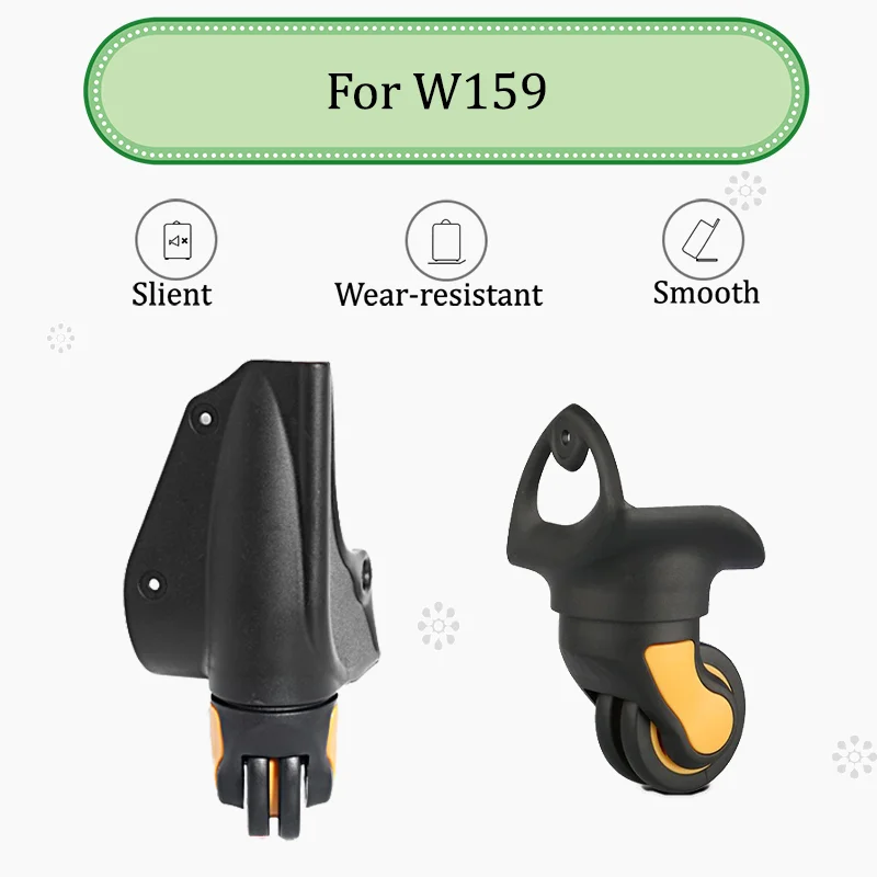 

For W159 Luggage Wheel Upgrade Kit 360-Degree Swivel Wheels Quiet & Durable Easy Installation