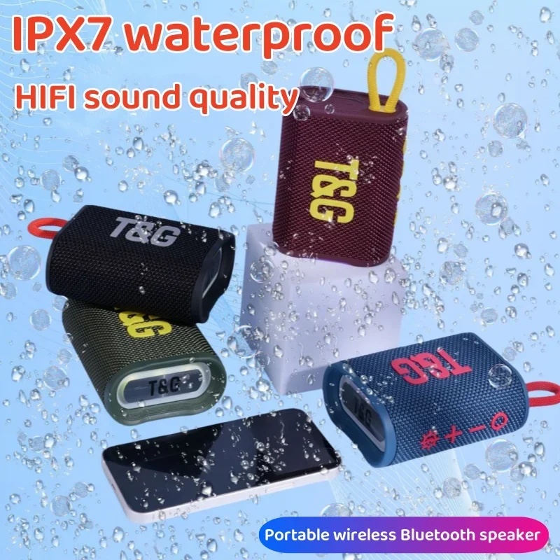 TG396 Portable Outdoor Mini BoomBox Wireless Bluetooth Speaker Ultralight Waterproof Buoyant Subwoofer 3D Surround Music Center