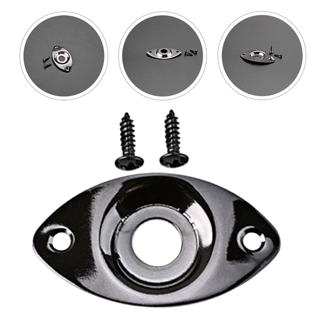 

Metal Pickup Jack Plates Guitar Parts Bass Output Socket for Replacement Electric